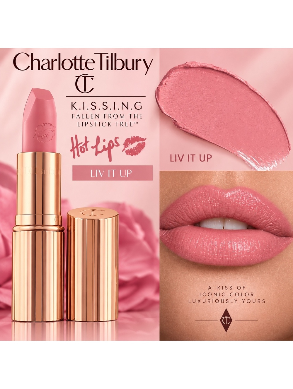 Charlotte Tilbury • Hot Lips K.I.S.S.I.N.G Lipstick in Liv It Up •